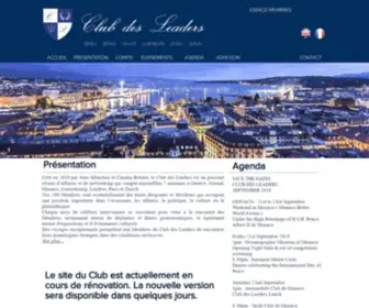 Cercledesleaders.com(Club des Leaders) Screenshot