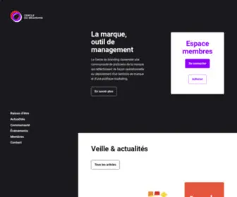 Cercledubranding.fr(Le Cercle du branding) Screenshot