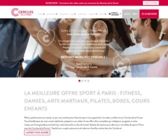 Cerclesdelaforme.com(Club de sport : Nos salles de sport à Paris) Screenshot