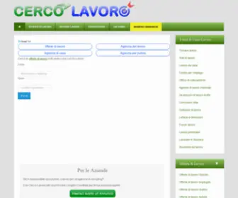 Cerco-Lavoro.info(Cerco Lavoro Offerte di lavoro e annunci di lavoro on line) Screenshot