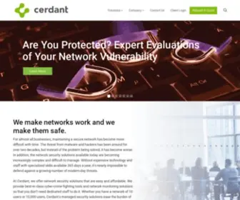 Cerdant.com(Network Security Services) Screenshot