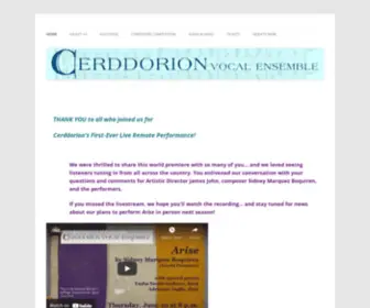 Cerddorion.org(Cerddorion Vocal Ensemble) Screenshot