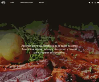 Cerdosabroso.com(Cortes de carne) Screenshot