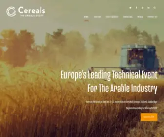 Cerealsevent.co.uk(Cereals LIVE) Screenshot