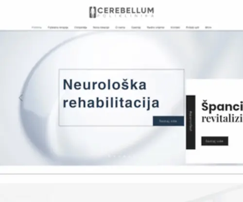Cerebellumcentar.com(Fizikalna terapija) Screenshot