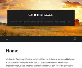 Cerebraal.nl(Blijf op de hoogte van artikelen van het Nederlandse bedrijfsleven) Screenshot