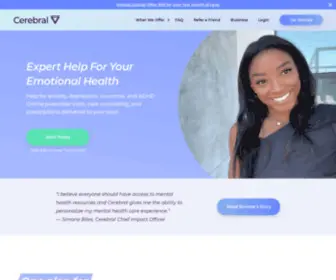 Cerebral.com(Online Mental Health Care That Caters to You) Screenshot