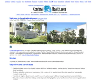 Cerebralhealth.com(Nootropics Cognitive Enhancers Brain Health) Screenshot