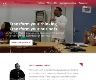 Cerebralthrust.com(A human mind development and business growth outfit) Screenshot