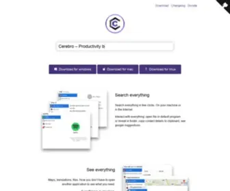 Cerebroapp.com(Open-source productivity booster with a brain) Screenshot