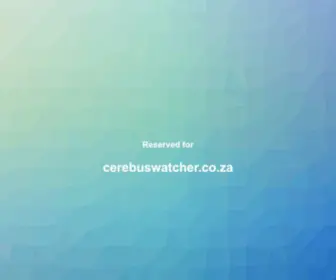 Cerebuswatcher.co.za(Cerebus Server) Screenshot