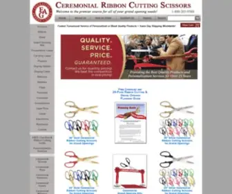 Ceremonialscissors.com(Ceremonial Ribbon Cutting Scissors for Grand Openings) Screenshot