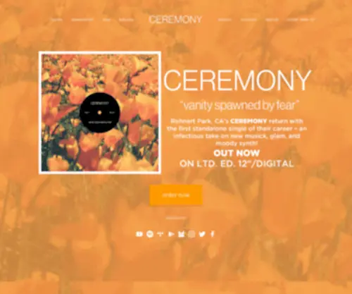 Ceremonyhc.com(Nov 13 2020) Screenshot