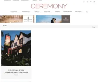 Ceremonymagazine.com(PURE WEDDING INGENUITY) Screenshot