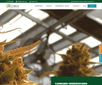 Cerescann.com(Cannabis Greenhouses) Screenshot