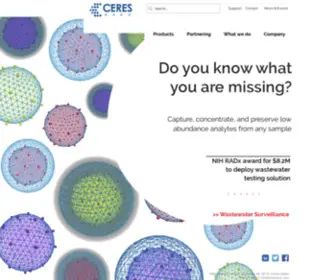 Ceresnano.com(Ceres Nanosciences) Screenshot