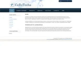 Ceretechs.com(Internet service provider) Screenshot