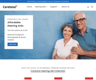 Ceretone.co(Ceretone Hearing Aids) Screenshot