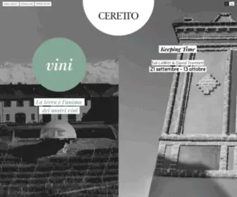 Ceretto.com(Vino e Cultura nelle Langhe) Screenshot