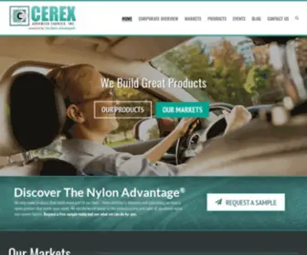 Cerex.com(The Nylon Advantage) Screenshot