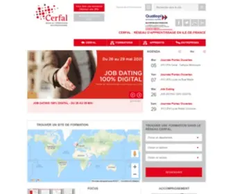 Cerfal-Apprentissage.fr(Réseau d'apprentissage en Ile) Screenshot