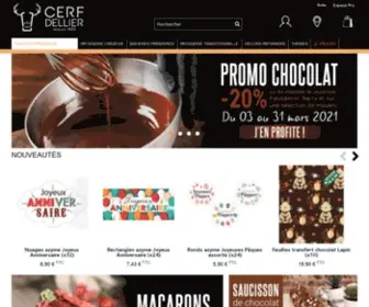 Cerfdellier.com(Ustensiles, matériel et ingrédients pâtisserie et cuisine) Screenshot