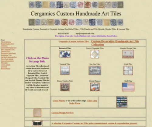 Cergamicstile.com(Handmade decorative tile) Screenshot