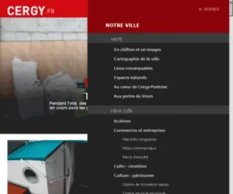 Cergy.fr(Site officiel de la ville de cergy. guide pratique et interactif de la vie cergyssoise) Screenshot