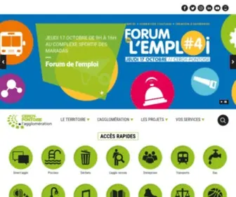 Cergypontoise.fr(Agglomération de Cergy) Screenshot