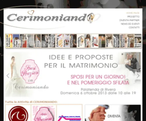 Cerimoniando.it(Esperienza, Amore e Qualità nell'Organizzazione della Vostra Cerimonia) Screenshot
