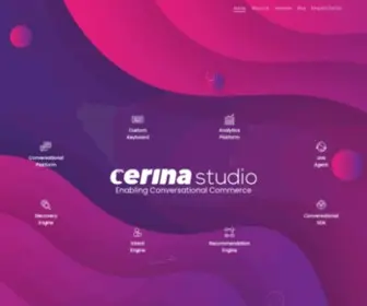 Cerinastudio.com(Enabling Conversational Commerce) Screenshot