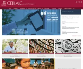 Cerlalc.org(Centro Regional para el Fomento del Libro) Screenshot