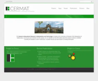 Cermat.org(Centre for Educational Research in Mathematics and Technology) Screenshot