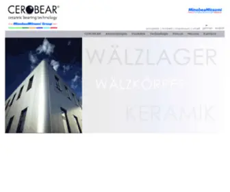 Cerobear.de(CEROBEAR as pioneer in rolling bearing technology develops next) Screenshot