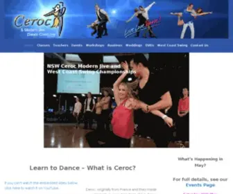Ceroc.com.au(Learn to dance at Ceroc Sydney dance classes for all ages. Our Dance class Sydney) Screenshot