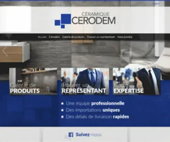 Cerodem.ca(Céramique Cerodem) Screenshot