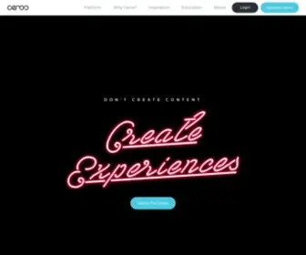 Ceros.com(Ceros is an experiential content creation platform) Screenshot