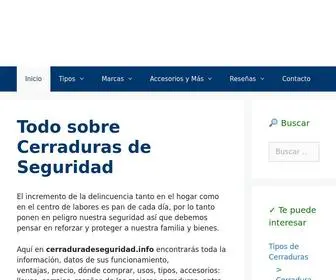 Cerraduradeseguridad.info(Cerraduras de Seguridad) Screenshot