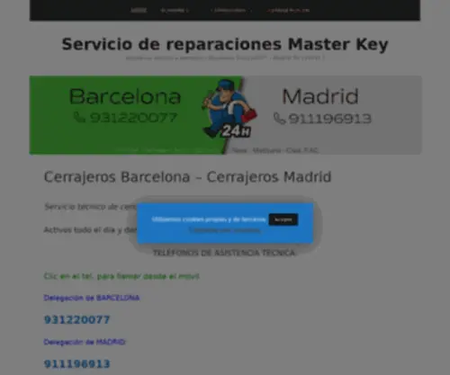 Cerradura.info(Cerrajería MK) Screenshot