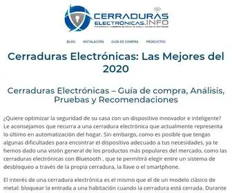 Cerraduraselectronicas.info(L➤ Cerraduras Electrónicas) Screenshot