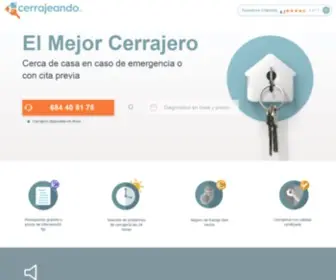 Cerrajeando.es(Los Mejores Cerrajeros en Espa帽a al mejor precio) Screenshot