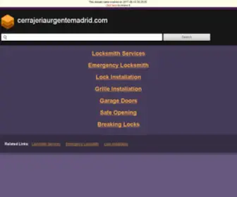 Cerrajeriaurgentemadrid.com(Cerrajeros Urgentes en Madrid) Screenshot