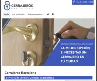 Cerrajerosbarcelona.com(Cerrajero Barcelona 24 horas) Screenshot