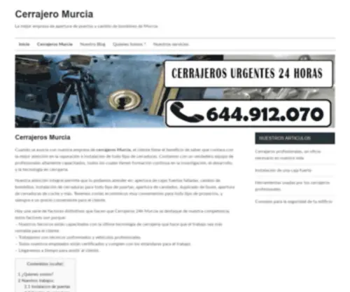 Cerrajerosmurcia.com(Cerrajeros) Screenshot