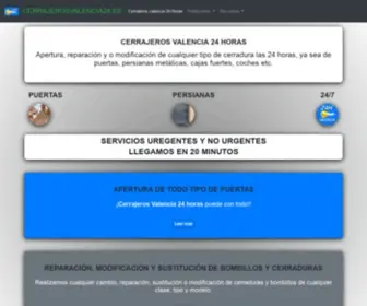 Cerrajerosvalencia24.es(Cerrajeros Valencia 24 horas) Screenshot