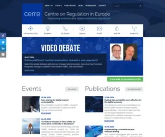 Cerre.eu(Centre on Regulation in Europe) Screenshot