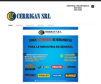 Cerrigan.com.pe(Proveedor Industrial) Screenshot