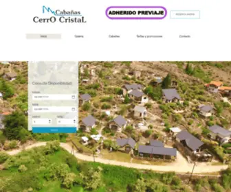 Cerrocristal.com.ar(Cabañas) Screenshot