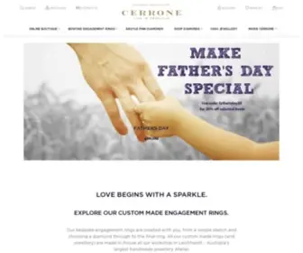 Cerrone.com.au(Diamond Engagement Rings) Screenshot