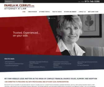 Cerruti-Familylaw.com(Montclair Family Law & Divorce Attorney) Screenshot